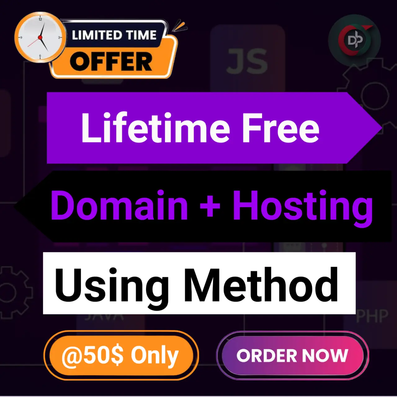 Lifetime Free Domain and Hosting Using Method