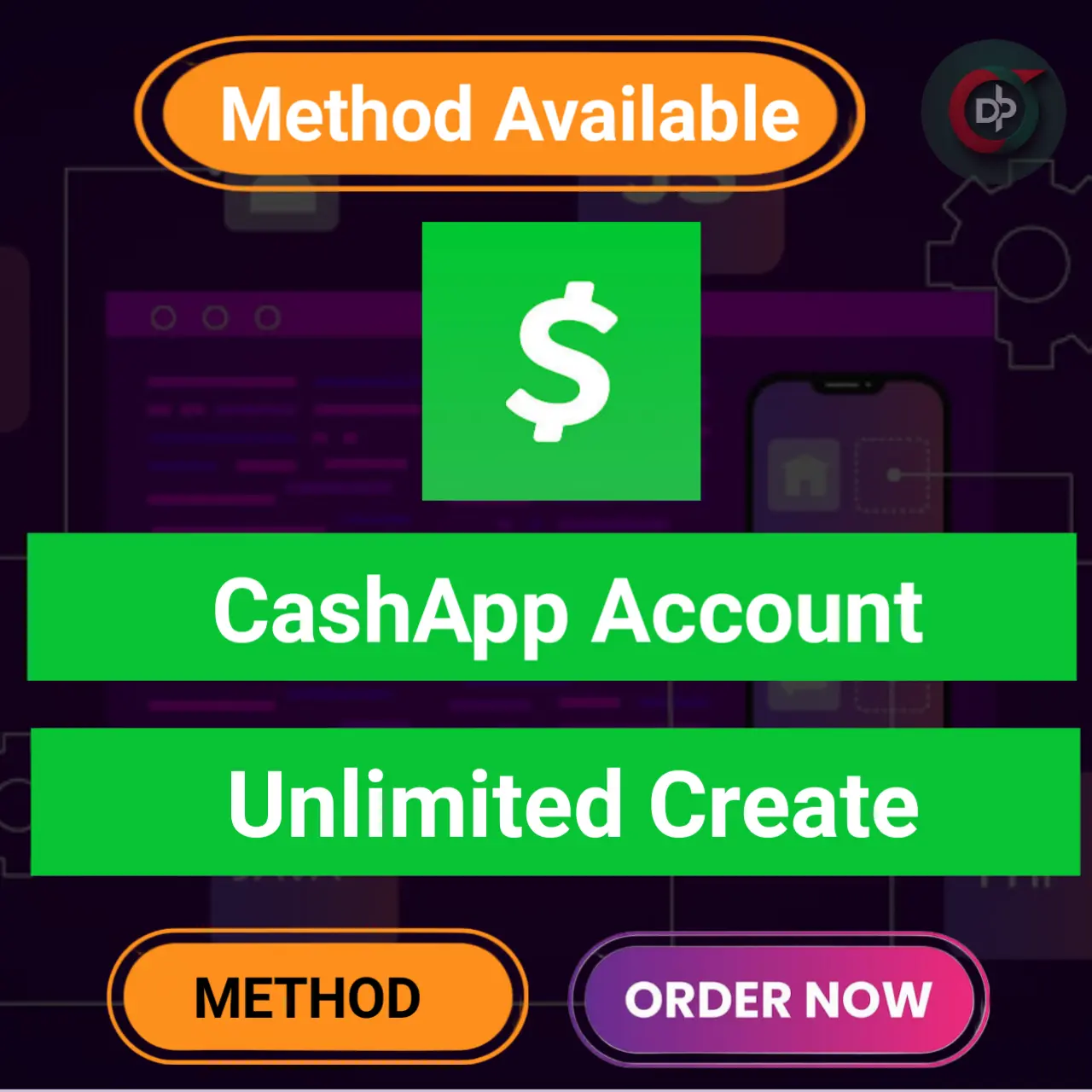 BTC Enabled CashApp Create Method with KYC Bypass Tool