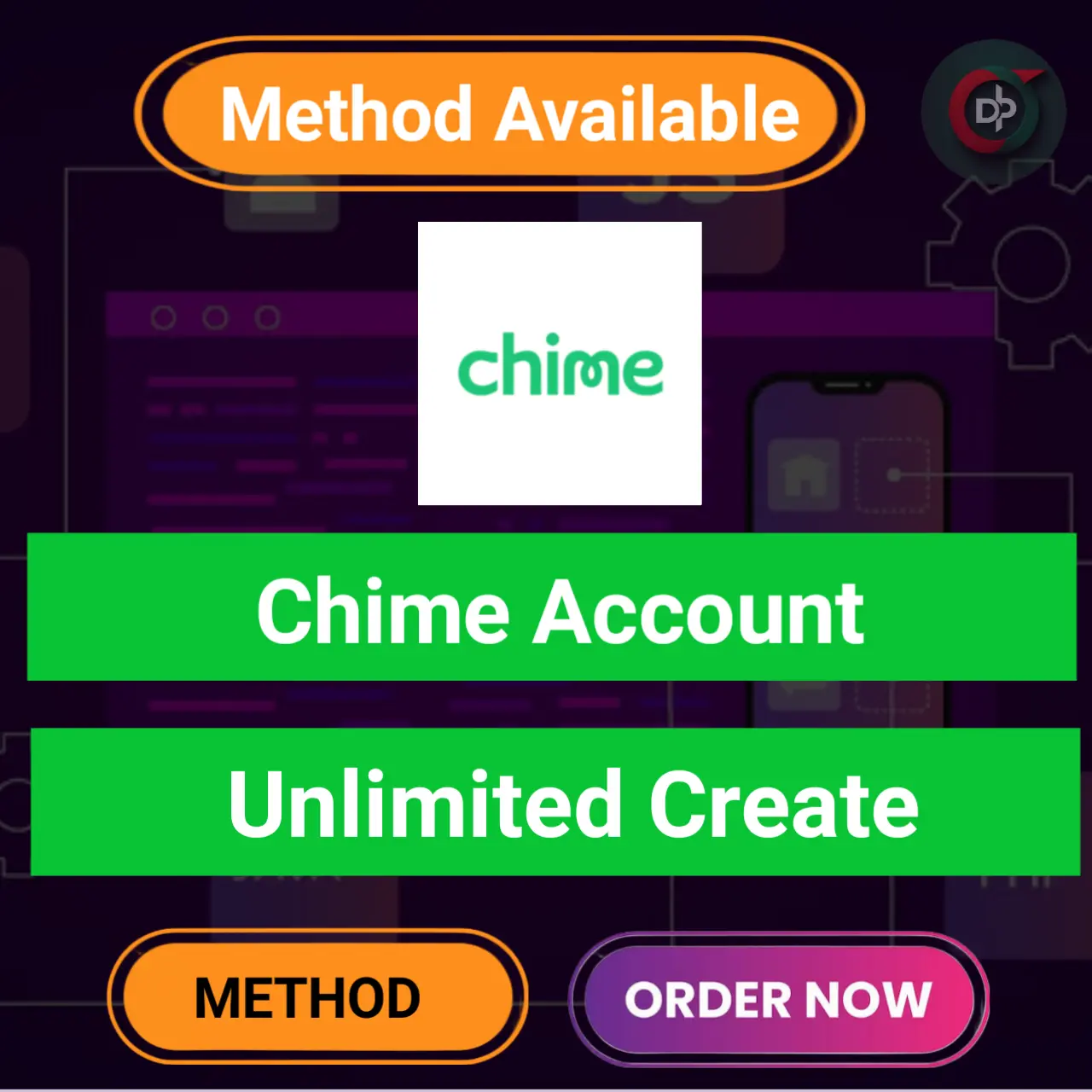 Unlimited Chime Bank Create Method