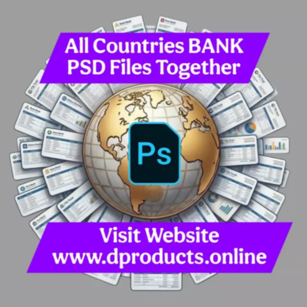 All Countries (Bank Statement) PSD Template Together