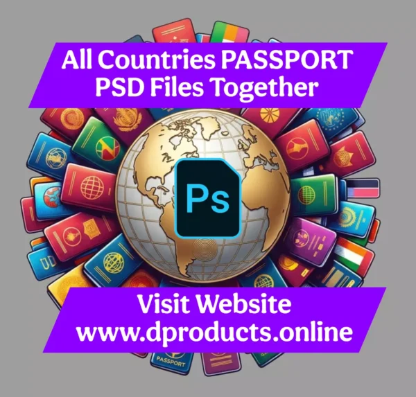All Countries (Passport) PSD Template Together