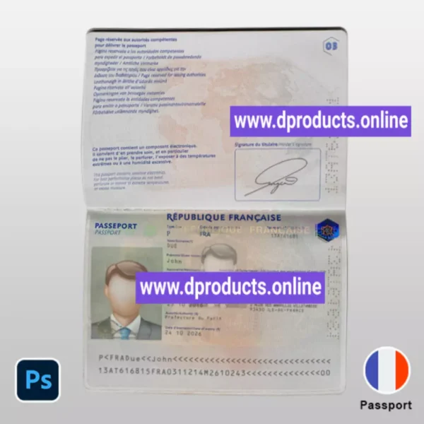 Hong Kong  Passport PSD Template