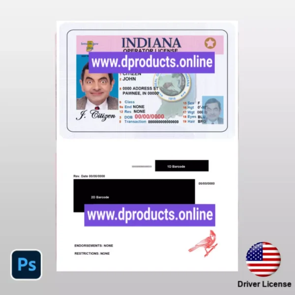 Michigan Driving License (DL) PSD Template