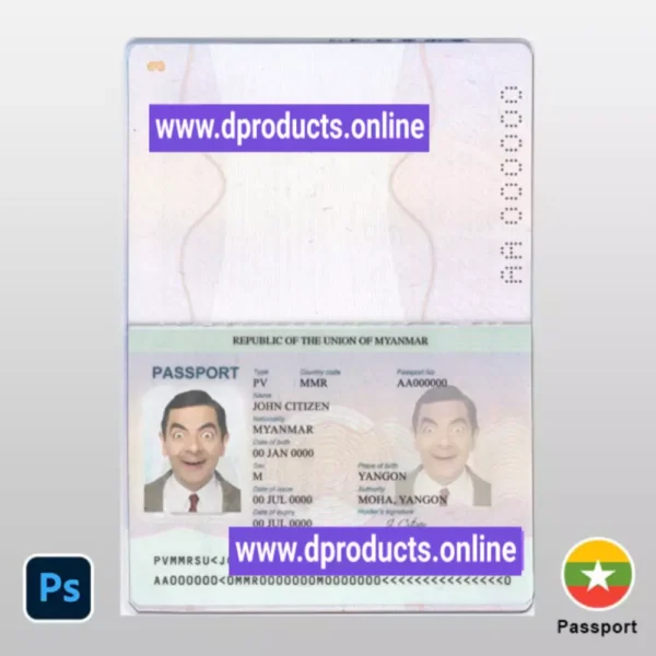Netherlands Passport PSD Template