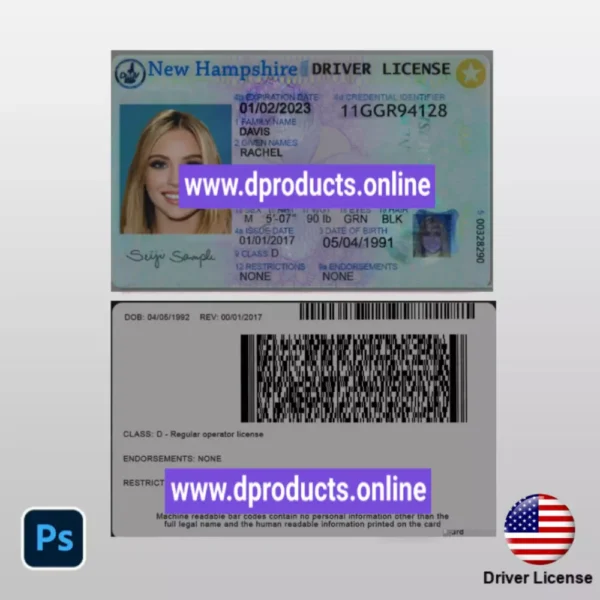 Pennsylvania Driving License (DL) PSD Template