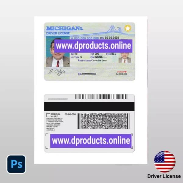 Wyoming Driving License (DL) PSD Template