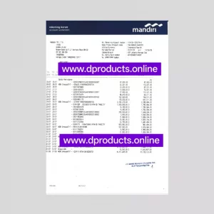 Albania Bank Statement PDF Template