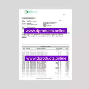 Angola Bank Statement PDF Template