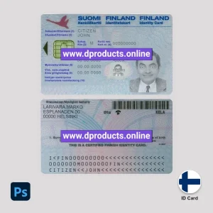 Finland ID Card PSD Template
