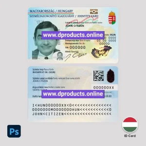 Hungary ID Card PSD Template