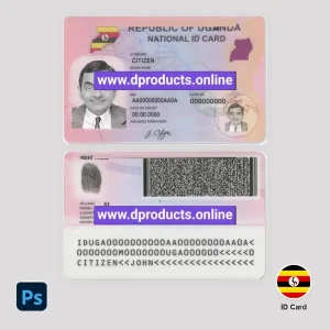 Uganda ID Card PSD Template