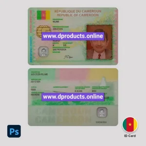 Cameroon ID Card PSD Template