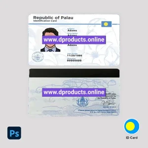 Palau ID Card PSD Template