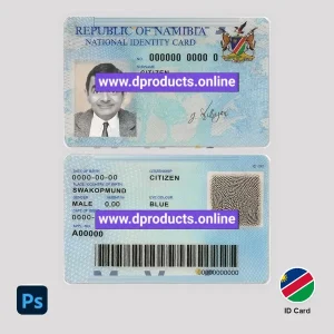 Namibia ID Card PSD Template