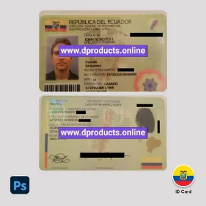 Ecuador ID Card PSD Template