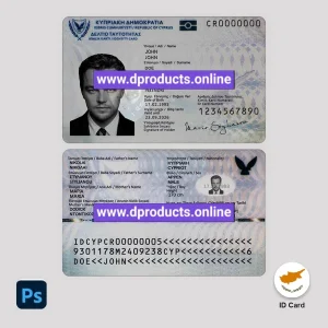 Cyprus ID Card PSD Template