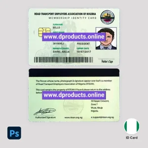 Nigeria ID Card PSD Template