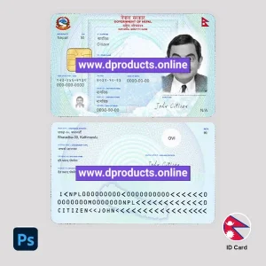 Nepal ID Card PSD Template