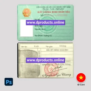 Vietnam ID Card PSD Template