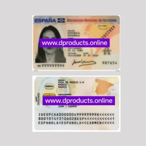 Spain ID Card PSD Template Version 1